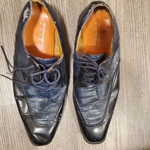 USA SIZE 15 Black and Blue Business Shoes.